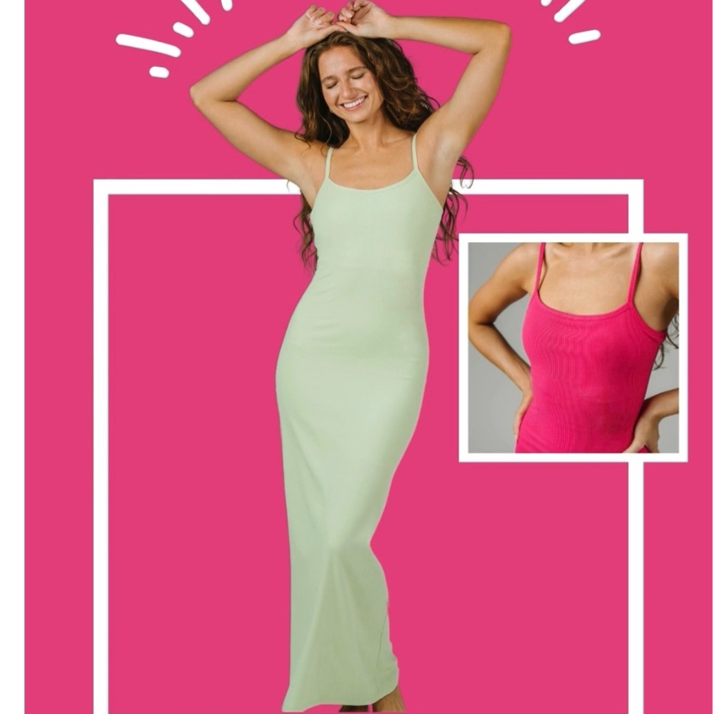 NWT Zyia Stylish Green Maxi Dress